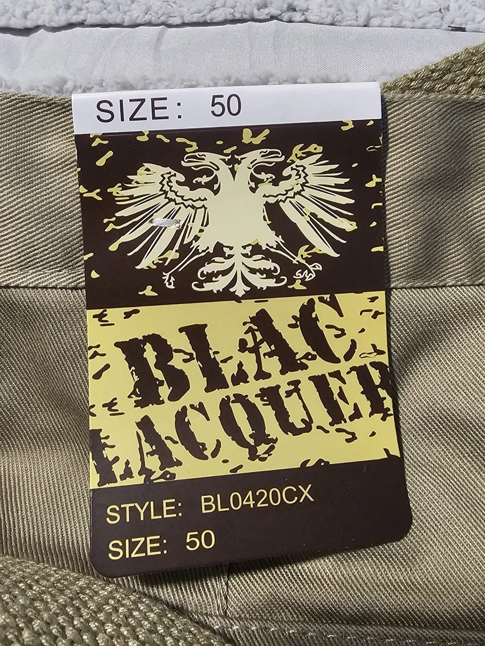 Blac Lacquer Khaki Cargo Shorts - Size 50